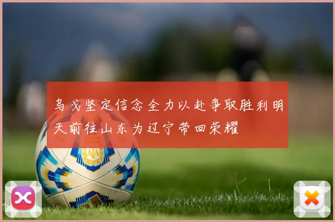 乌戈坚定信念全力以赴争取胜利明天前往山东为辽宁带回荣耀